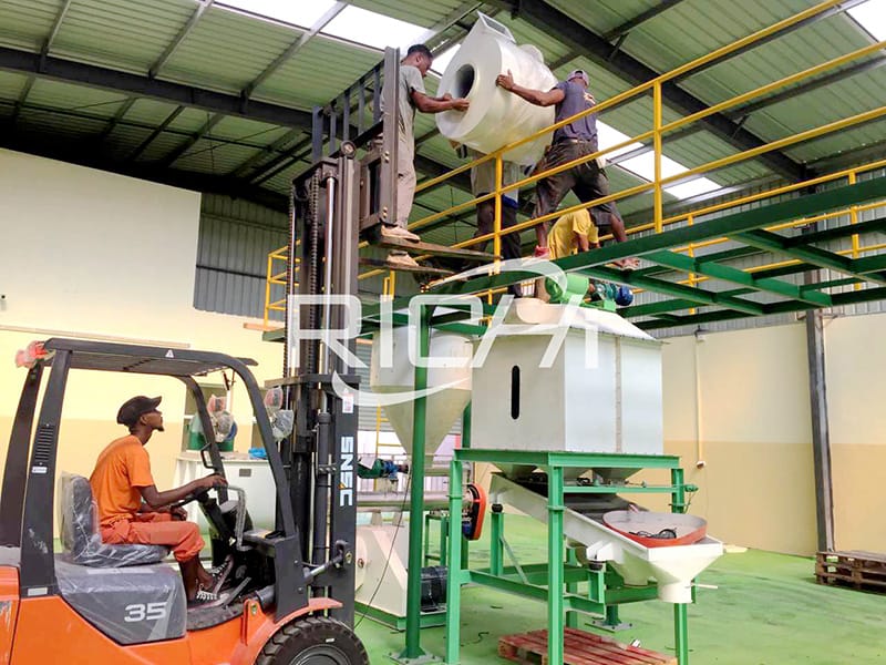2 ton per hour poultry chicken  feed plant formulation mill processing equipment
