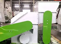 grass materials crusher side