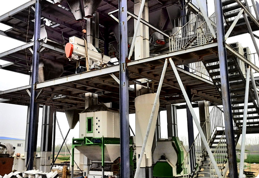 animal feed production line installation